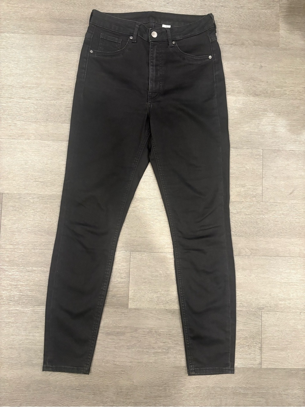 H&M Curvy Ultra High Waist Black Jeggings Size 6
